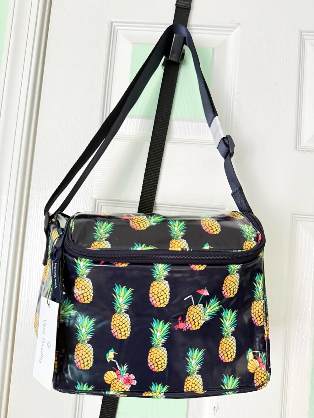 *NEW* Vera Bradley Toucan Party Navy  Pineapple Crossbody Lunch Bag